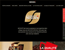 Tablet Screenshot of nescafe.fr