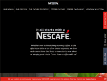 Tablet Screenshot of nescafe.com